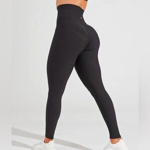 Buffbunny Material Girl Ribbed Legging - Onyx Black